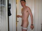 Jockey White Elance Pico Bikini Underwear 2 -  getting ready for shower