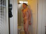 getting ready for shower