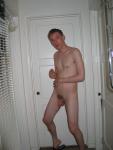 Nude -getting ready to shower