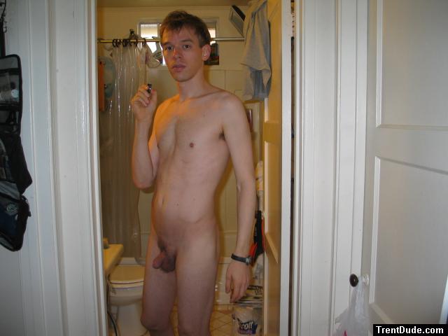 Nude with small penis