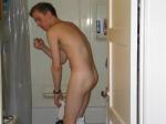 Removing  shorts before showering