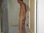 Nude in the shower