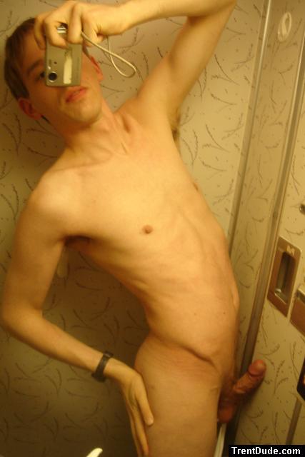 The erection needs to go away before he goes through the security check