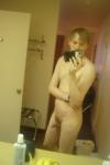 Naked in a hotel room - small penis