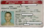 NJ License  w/ DOB