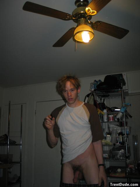 Trent's penis when he wakes up in the morning