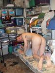 Getting ready for a nude sleep