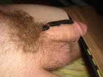 flaccid penis and a dime, nickle, quarter