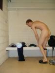 changing into a speedo in the locker room