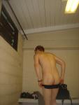 Pulling off Speedo square leg training suit in the locker room! (butt) (best)