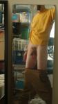 Testes hanging low