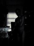 Black and white photo, camera error