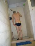 Swimmer in the shower