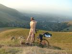 He hopes no one down in the valley happens to look up here
