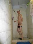 Does he always shower with the door open (penis)