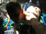 Trent's butt in the sun