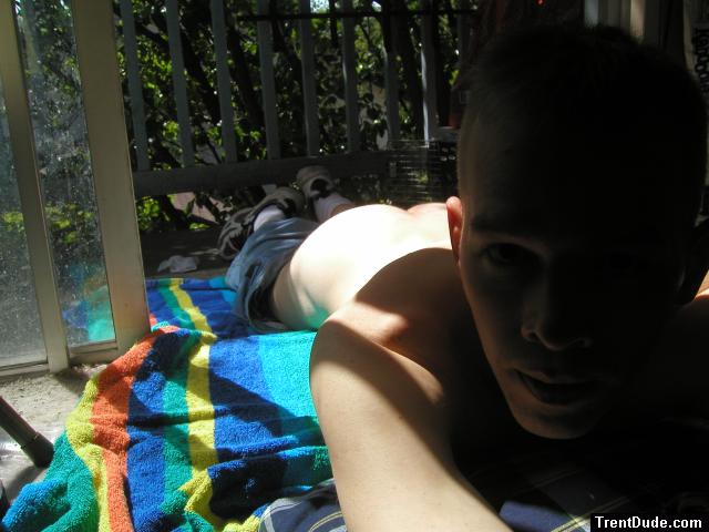 Trent's butt in the sun