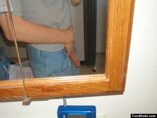 Penis in the mirror