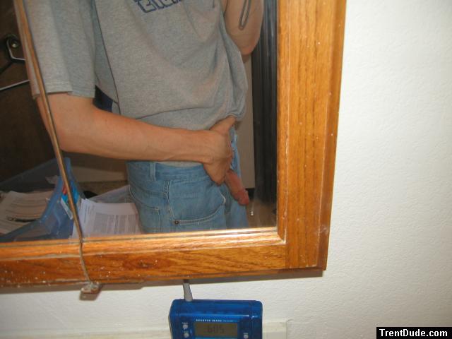 Penis in the mirror