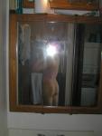 Butt in the mirror