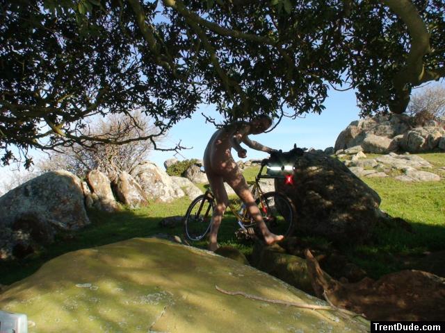 Coming across a nude biker