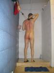 Blushing bottom in the shower