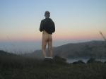 Watching a sunrise (rear)