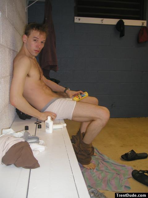 He puts Desenex powder on to prevent jock itch