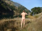 Walking to a swimming hole