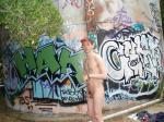 Nude at the grafiti tank