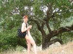 Backpacking nude