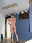Nude with a towel (rear)