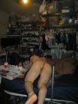 Laying in bed (rear)