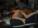hope no one walks in the room and sees him in this position