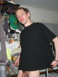 black t-shirt