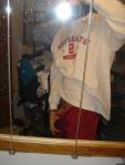 flashing a flaccid penis wearing sweat pants