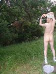 Nude outdoors (on Pandora)