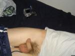 flaccid penis in bed
